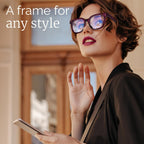 miyya Blue Light Glasses for Women & Men – Oversized UV & Blue Light Blocker Chunky Frames, Stylish Eyewear Accessories