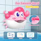 Bath Toys,Crab Baby Bath Toys Light Up Bath Bubble Machine with Colourful RGB Light Great Birthday Gift for Boys and Girls Toddler Toy for Kids Ages 1-3 4-8