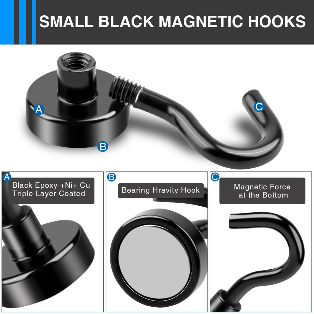 LOVIMAG Magnetic Hooks for Cruise Essentials 2026 Cabins Door 12 Pack-30LBS