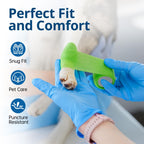 SwiftGrip Disposable Nitrile Exam Gloves, Blue, Nitrile Gloves Disposable Latex Free, Medical Gloves, Cleaning Gloves, Food-Safe Rubber Gloves, Powder Free, Non-Sterile, 1000-ct Case (X-Small)
