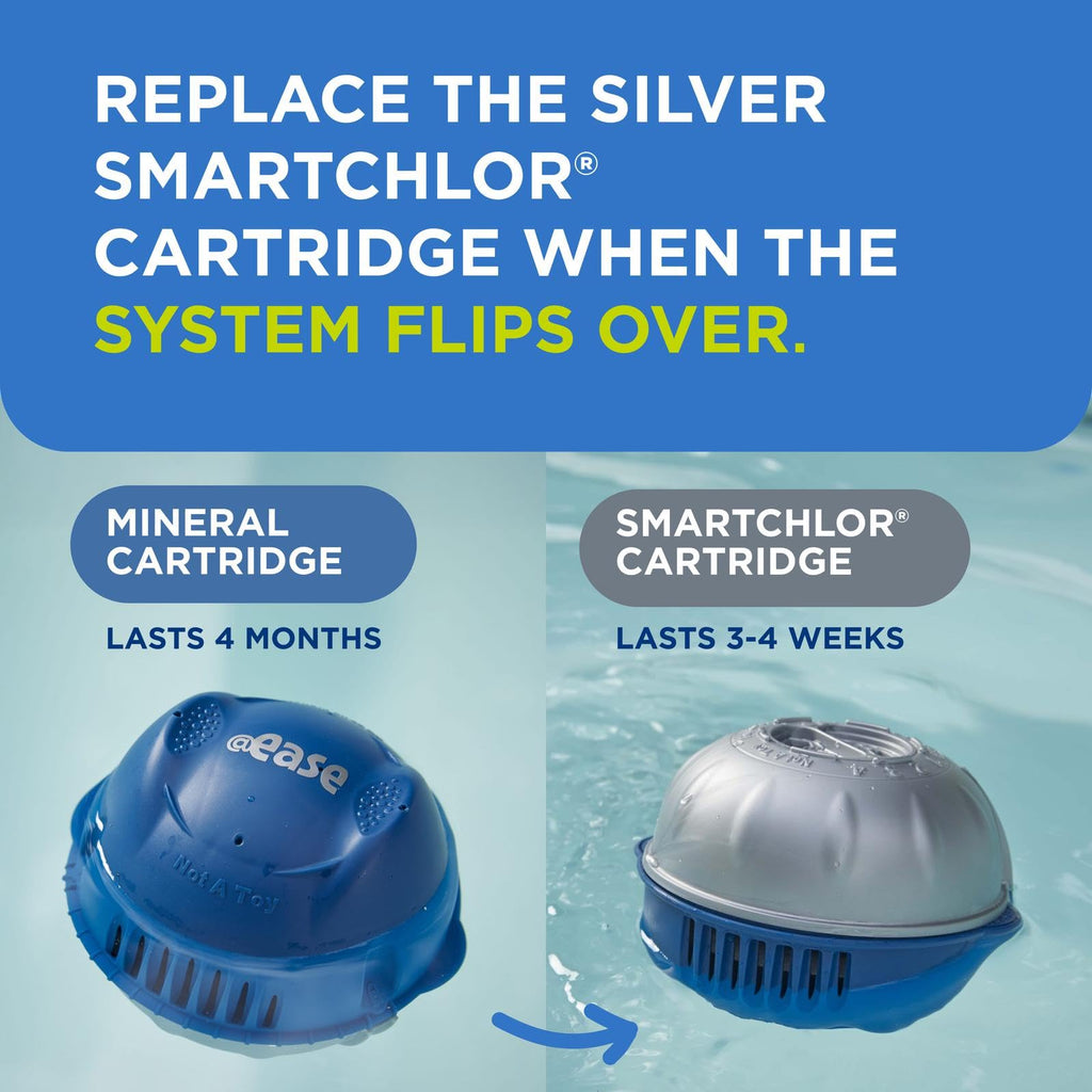 FROG @Ease Replacement SmartChlor Cartridge 3 Pack with 6 Pack of Maintain for use with Hot Tub FROG @Ease Floating System - Hot Tub Sanitizer System Supports Less Chlorine Use