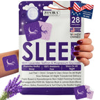 ZOVIRA Sleep Patches for Adults - Melatonin Free | Magnesium, Lavender & Ashwagandha | Non-Habit Forming Transdermal Sleep Aid | Hypoallergenic | 28 Count - Pack of 1