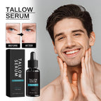 Tallow Skin Care for Men - Wrinkle Defense Tallow Balm, Tallow Face Moisturizer, Natural Tallow Men's Face Wash, Beef Tallow for Skin Face Moisturizer, Anti-Wrinkle Night Serum (1 Set)