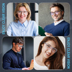 BLOEXCLU 6 Pack Reading Glasses for Men Sports Style Blue Light Blocking Readers with Spring Hinge Women Eyeglasses (Black & red & Brown & Orange & Blue & transparent, 2.5, x)