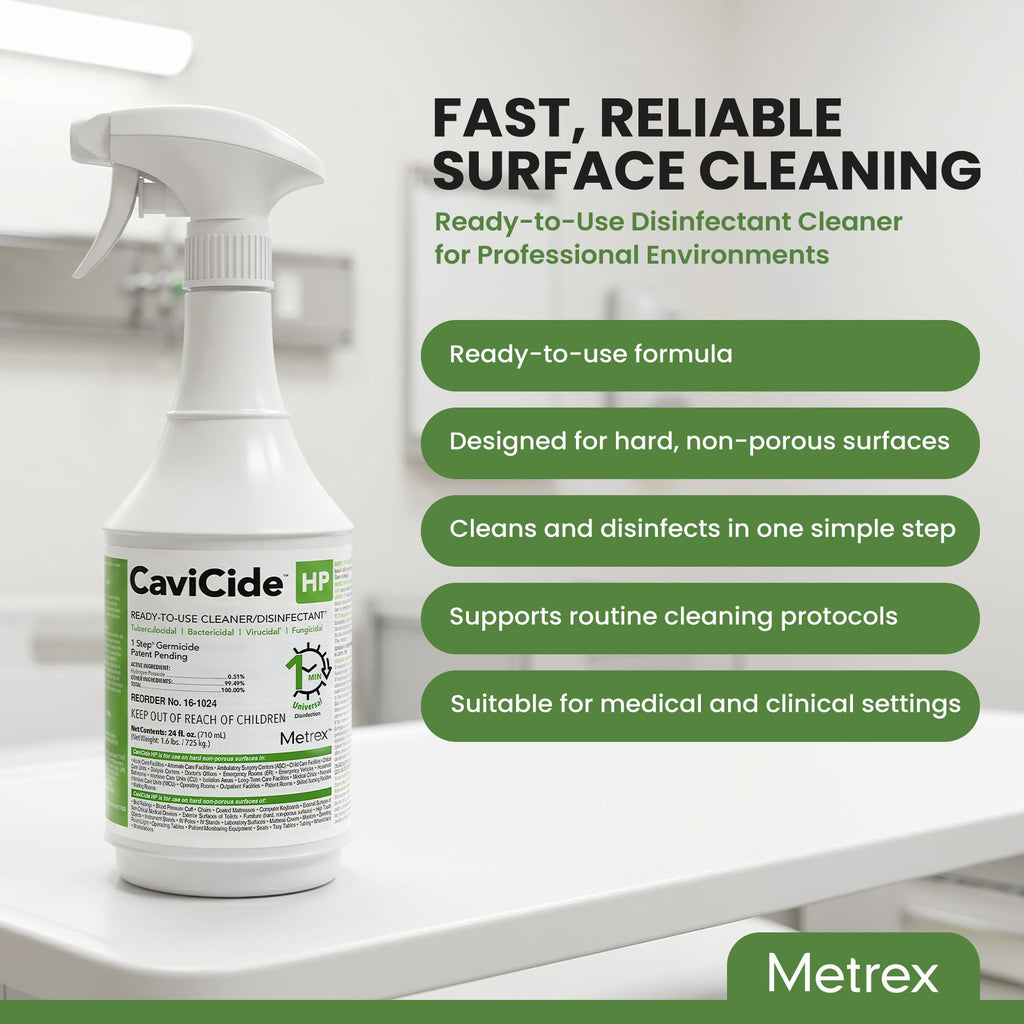 Metrex CaviCide HP Hydrogen Peroxide Disinfectant, 24 Oz Spray, 1 Count