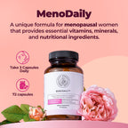 Happy Mammoth Meno Daily Menopause Vitamins & Supplements for Women, Boost Metabolism, Healthy Skin, Hair and Nails, Hot Flash, Mood Support, 72 Capsules