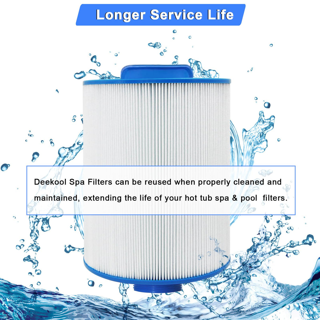 PAS40-F2M Replacement Hot Tub Spa Filter Compatible with Unicel 6CH-352, Filbur FC-0312, Artesian Spas 06-0014-12, Baleen AK-90131, Darlly 60354, SD-01441, Master Spas PMA-R1 Filters, 40 sqft, 2 Pack