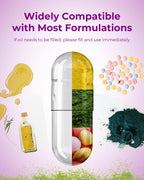 MéipaLien Empty Gelatin Capsules Size 5-1000 Count Bovine Bone Gel Capsules Empty | Quick Dissolve | All Size | for Powder & Liquid DIY Filling