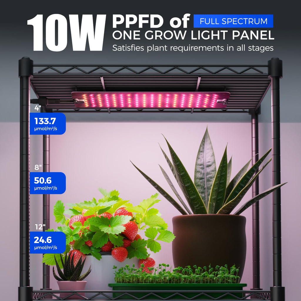 Barrina CX83 Plant Stand with Grow Lights, 6-Tier Shelf, 15.7x11.8x70.9IN