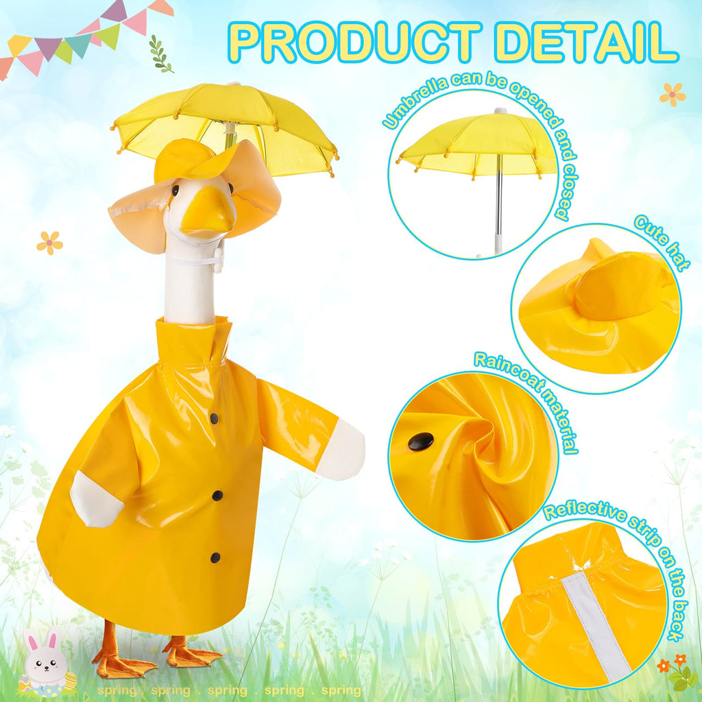 Yeyeplum 2 Set Summer Porch Goose Outfit,Red Yellow,23 Inches,Classic