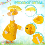 Yeyeplum 2 Set Summer Porch Goose Outfit,Red Yellow,23 Inches,Classic