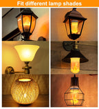 CPPSLEE Upgraded Flame Light Bulbs, 4 Modes Flickering Light Bulbs, E26 Base Fire Flame Bulb for Halloween Decorations Outdoor, Christmas Lights Patio Indoor Home Decor (Yellow, 4 Pack)