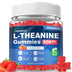 GlaGmrry 90 Count | L Theanine Gummies, L Theanine Supplement for Adults & Kids, w/Ashwagandha, Magnesium, GABA & 5-HTP, Sugar Free Liposomal Formula for Calm Relax zzZ M♡♡d & Focus, Vegan
