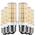 6 pcs Led Corn Light Bulb, 200w Equivalent 2500 Lumen 3000k Cool Daylight White 20w Non-dimmable Super Bright Led Bulb E26/E27 Base Led Light Bulbs for Home Garage Warehouse Indoor Outdoor Light Bulb
