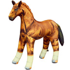 Jet Creations Inflatable Horse 38" L x 30" H – Blow Up Animal Toy for Kids Ages 3+, Golden Brown – Party Decoration, Yard Display, Western Themed Photo Prop, Birthday & Holiday Décor, 1 PC