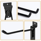 MENEONE Heavy-Duty Slatwall Baskets and Hooks - Slatwall Accessories for Standard Slatwall Panels | Ideal for Organizing Garages and Workshops