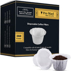 Pro Mael 360 Disposable K Cup Paper Filters for Keurig 1.0&2.0, White