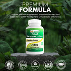 Best Naturals Peppermint Oil 250 mg 120 Capsules (120 Count (Pack of 2))