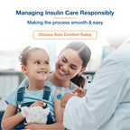 SureComfort U-100 Insulin Syringes 31G x 5/16" 1cc (8 mm), For Diabetes Care, Box of 100