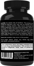Vitabod Melatonin 60 mg with Vitamin B6 – 120 Fast Dissolve Tablets Extra-Strength Sleep Support – Drug-Free – Natural Citrus Flavor – Vegetarian, Non-GMO, Gluten-Free