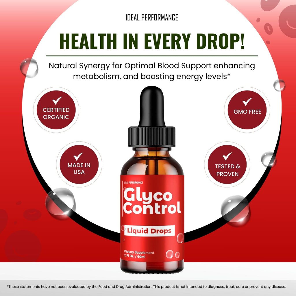 Glyco Control Drops, Glyco Control Healthy Blood Formula Support Supplement Liquid Drops - Extra Strength, GlycoControl Health & Wellness All Natural Formula Drops, GlycoControl Drops Reviews (5 Pack)