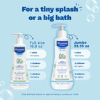 Mustela Gentle Cleansing Gel - Baby Wash for Delicate Skin and Hair - Newborn-Safe Cleanser - Crafted with Natural Avocado Perseose - Various Sizes - 25.35 fl. oz.