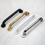 Rackickyer Shower Grab Bar, 2 Pack 16 Inch Gold Bathroom Grab Bar, 1.25" Diameter 304 Stainless Steel Anti-Slip Grab Bars for Bathtubs and Showers, Handicap Shower Grab Bar for Seniors Elderly
