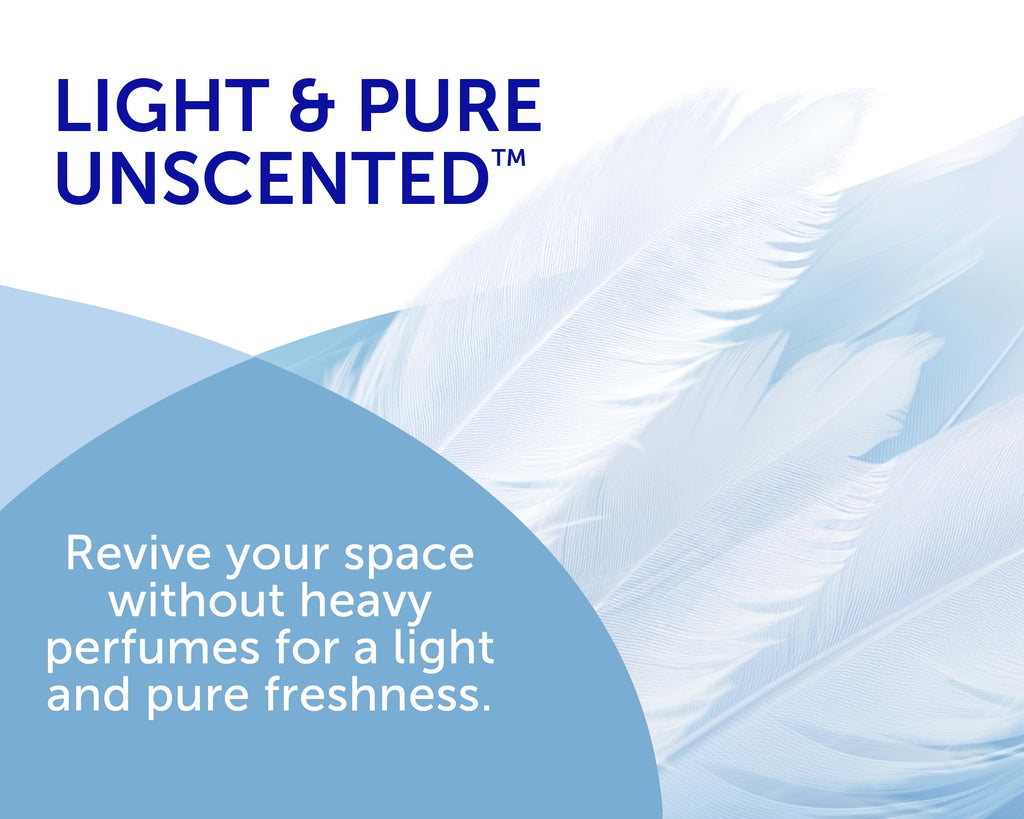 Bright Air 14 oz Odor Eliminator Gel, Light & Pure Unscented, Case of 6, Lasts up to 90 Days