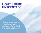 Bright Air 14 oz Odor Eliminator Gel, Light & Pure Unscented, Case of 6, Lasts up to 90 Days