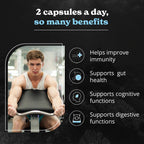 3000mg Iris Sea Moss, 2000mg Black Seed Oil, 1000mg Ashwagandha, 1000mg Burdrock Root, 1000 mg Bladderwrack with Black Pepper & Vitamin C | Vitality & Energy Support | All-in-one supplement | 120 Caps