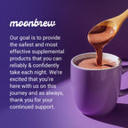 MoonBrew Nighttime Magnesium Vanilla Latte Mix, Natural Sleep Aid Drink Mix for Adults - Calming Melatonin-Free Sleep Support Powder with Magnesium Glycinate, L-Theanine, Chamomile & Zinc
