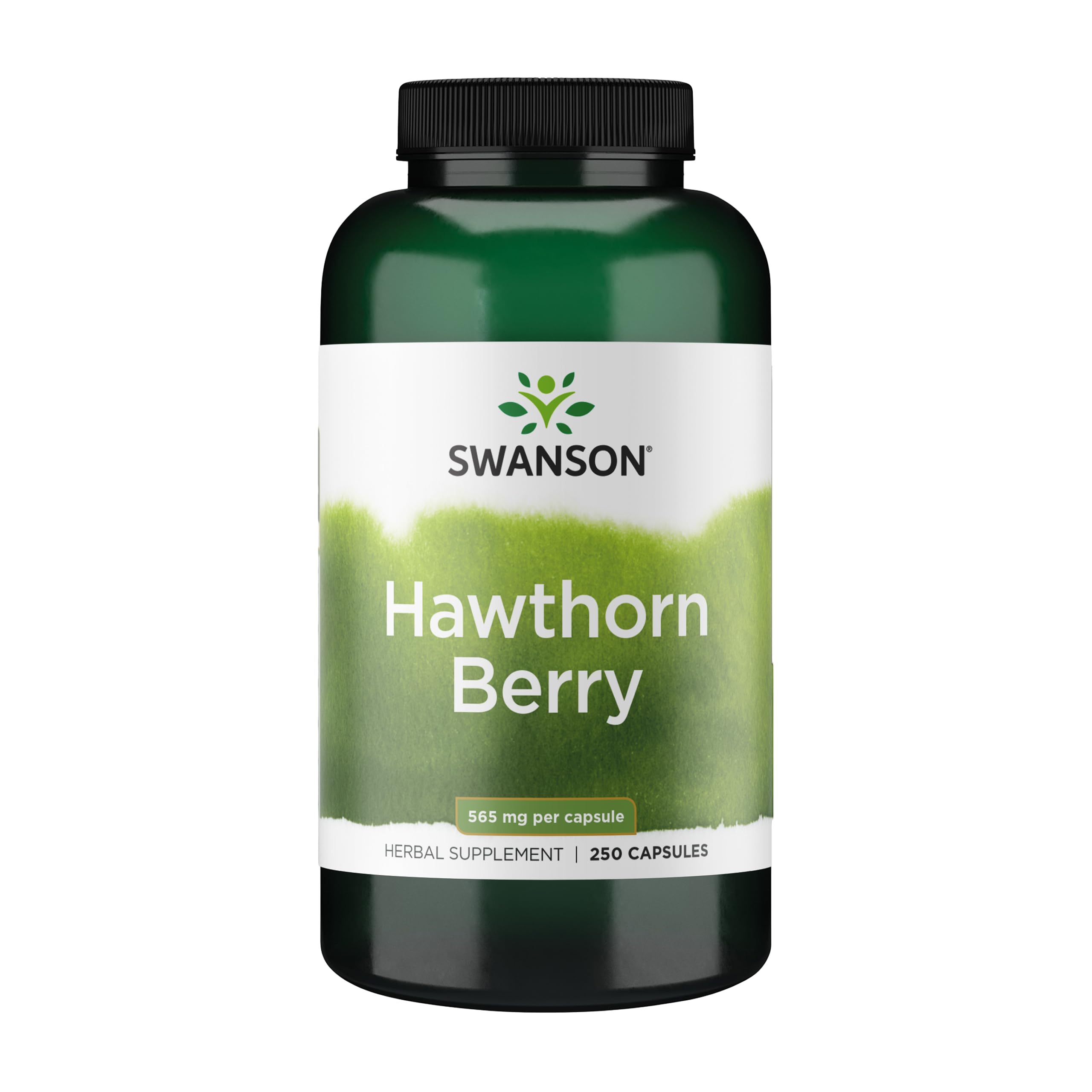 Swanson Hawthorn Berry Full Spectrum Circulation Support Supplement for Heart-Health-Conscious Adults with Antioxidant Flavonoids (250 Capsules, 565 mg Each)