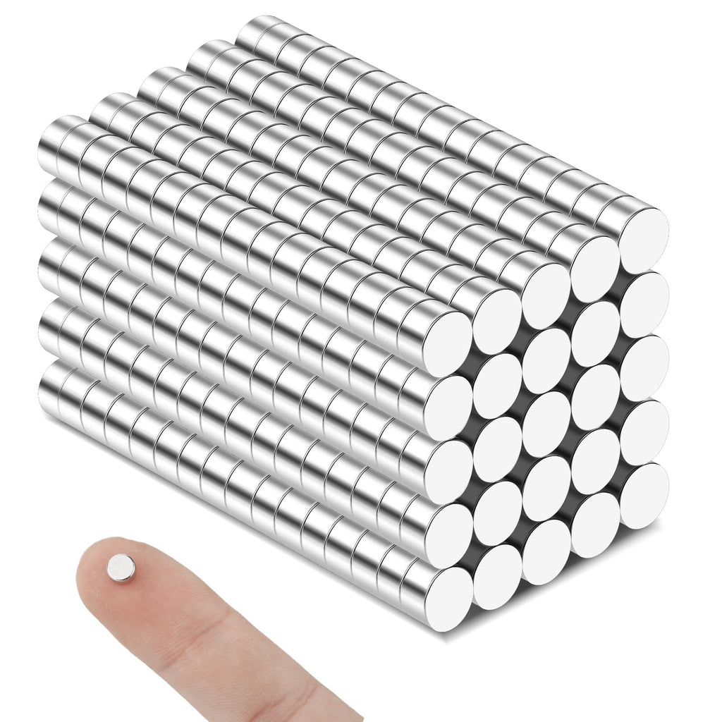 400 Pack Small Magnets, 0.2x0.12 Inch Refrigerator Magnet Rare Earth Magnet Neodymium Magnets for Crafts, Whiteboard, Kitchen Cabinet