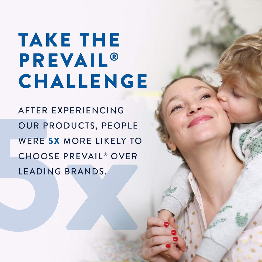 Prevail Premium Adult Wipes | Lotion Enriched & SkinSmart | Press Open Lid | 12" x 8" | 288 Wipes