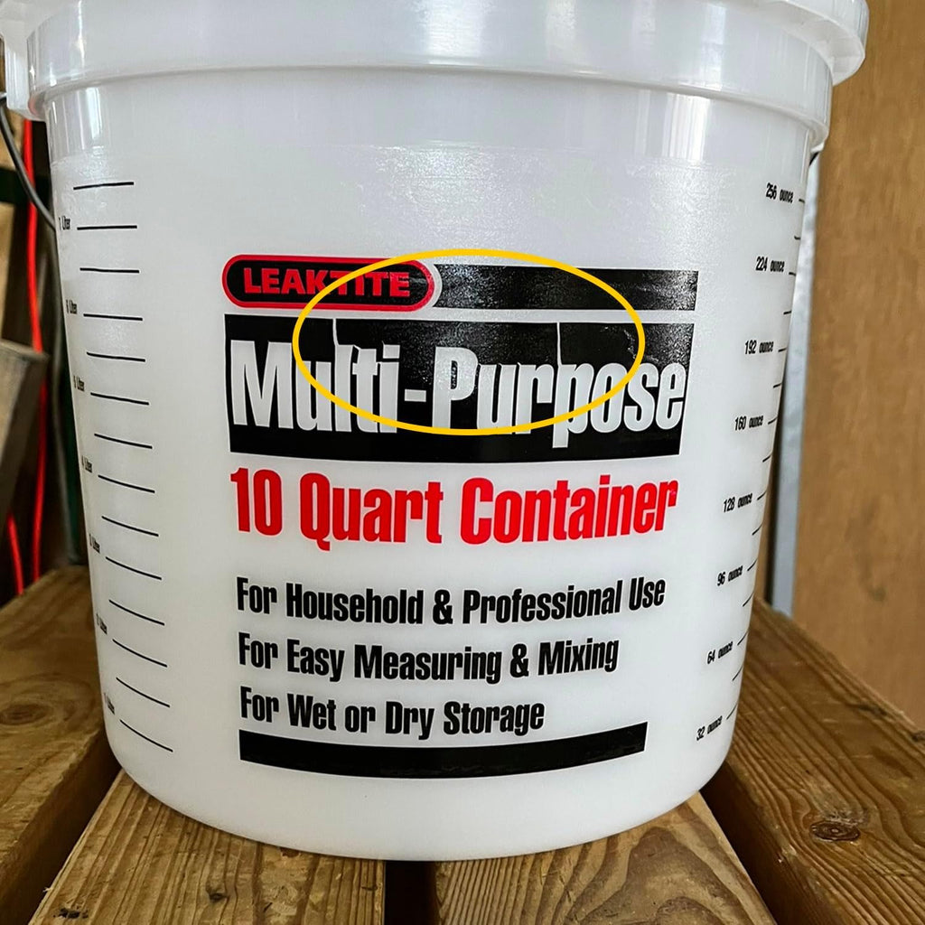 Leaktite 10Q12NM0012 10 Qt Multi-Purpose Pail W/Reinforced Rim, 10Qt