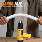JFTOOIS Heat Gun 572&1112℉ Dual Temperature Control Rapid Heating Heavy-Duty Hot Air Gun Kit, Includes 4 Nozzles, Suitable for Crafts, Heat Shrink PVC, and Paint Removal(JF-2001W)