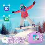 MAVOKIS Kids Camera Digital Camera for Age 3-8, 1080P Toddler Camera for Kid with 32GB SD Card, Toddler Girls Toys Age 6-9, Christmas Birthday Gifts for Children, Purple