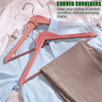 Amber Home 30 Pack American Red Cedar Hangers, Smooth Finish Wood Coat Hangers for Suit Shirt, Aromatic Cedar Clothes Hangers with Swivel Hook & Notches for Dress, Jacket, Pants