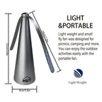 HUT-Fly Fan for Table,Portable Fan for Outdoor Indoor,Restaurant Patio Fly Fan,Battery USB Fan,Silver（4 pack）