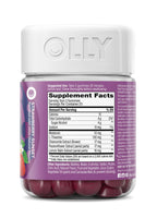 OLLY Max Strength Sleep Gummy, 10mg Melatonin, L-Theanine, Chamomile, Lemon Balm, Sugar Free, Vegetarian Sleep Aid, Strawberry - 50 Count