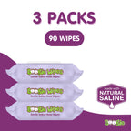 Saline Nose Wipes by Boogie, for Baby & Kids, Face, Hand & Body, FSA/HSA Eligible, Made with Vitamin E, Aloe, and Natural Saline, Lavender Scent, 30 Count (Pack of 3)