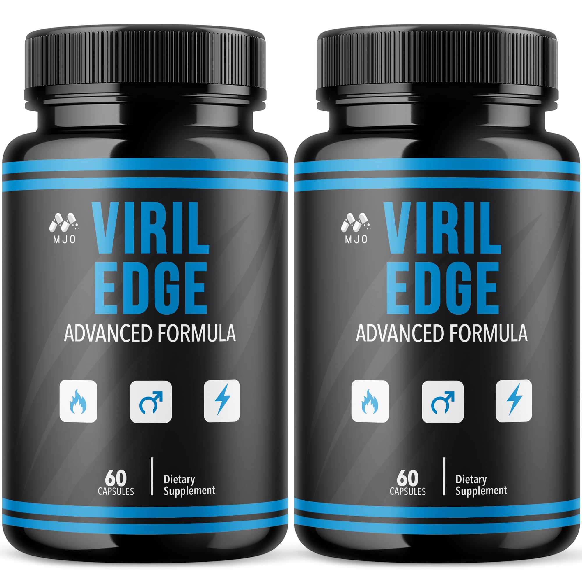(2 Pack) Viril Edge Capsules, Official Viril Edge Pills for Men with All Natural Ingredients, Maximum Strength Supplement Premium Vitamins Supporting Optimal Wellness & Advanced Health (120 Capsules)