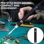 Soldering Pen Battery, 650mAh Soldering Iron Kit with LED Digital Display,USB Rechargeable Adjustable Temperature for Home&Electronics Appliance Repair