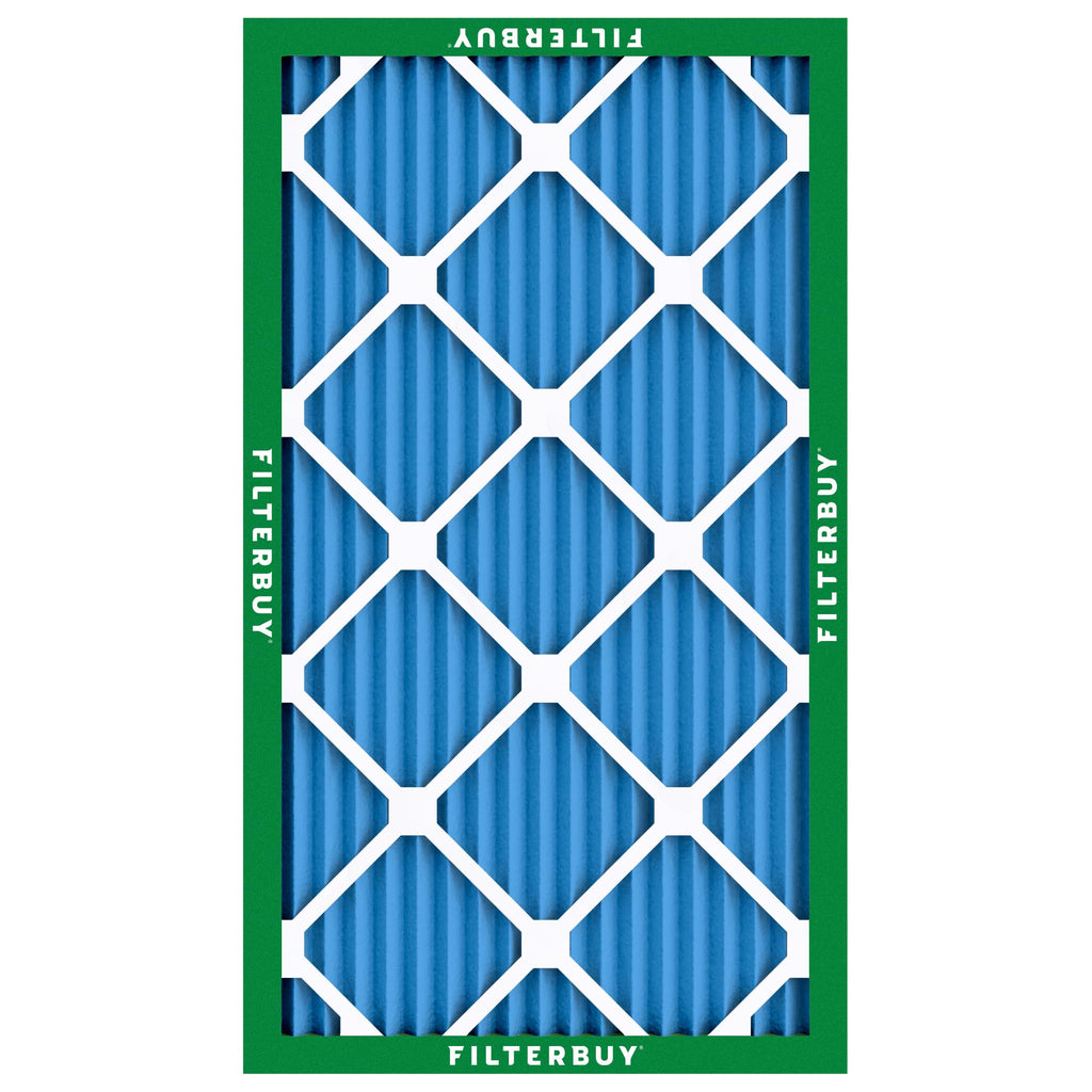 Filterbuy 20x30x1 Air Filter MERV 13 Optimal Smoke & Allergy Defense (2-Pack), Electrostatic Pleated HVAC AC Furnace Filters Replacement, Made in USA (Actual Size: 19.63 x 29.63 x 0.75)