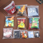 Foopama 12" x 18" Large Thick 5 Mil Clear Zip Poly Lock Plastic Bags Seal Reclosable Zip Bag Heavy-Duty Clothing T-Shirt Pants Toys Zipper Storage Bags -20 Pack