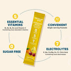 Venture Pal Sugar Free Electrolyte Powder Packets - Liquid Daily IV Hydration Packets for Rapid Rehydration | 7 Electrolytes & 5 Vitamins | Keto Friendly | Non-GMO | Vegan | Fast Dissolve | 16 Sticks