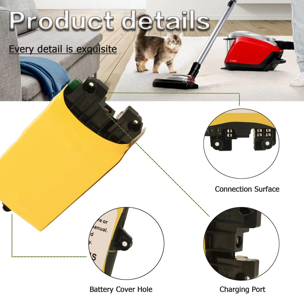 Chgdkjy 3.0Ah XFBT620 Battery Compatible with Shark IX141 IX140 IX142 IZ140 IZ140C IZ141C IZ142 UZ145 Cordless Vacuum Cleaners Rocket Pet Stick Rocket Pro