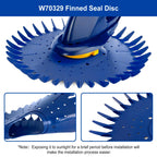 4 Pieces Pool Cleaner Replacements Include W70329 Finned Seal Disc Skirt & W69698 Pool Cleaner Diaphragms & W70327 Foot Pad Compatible with Zodiac Baracuda G2 G3 G4, Replace W72855 W69721 W46666