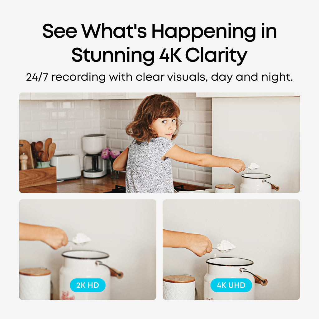 eufy Security 4K Indoor Camera E30, No Subscription, Work as Pet Camera