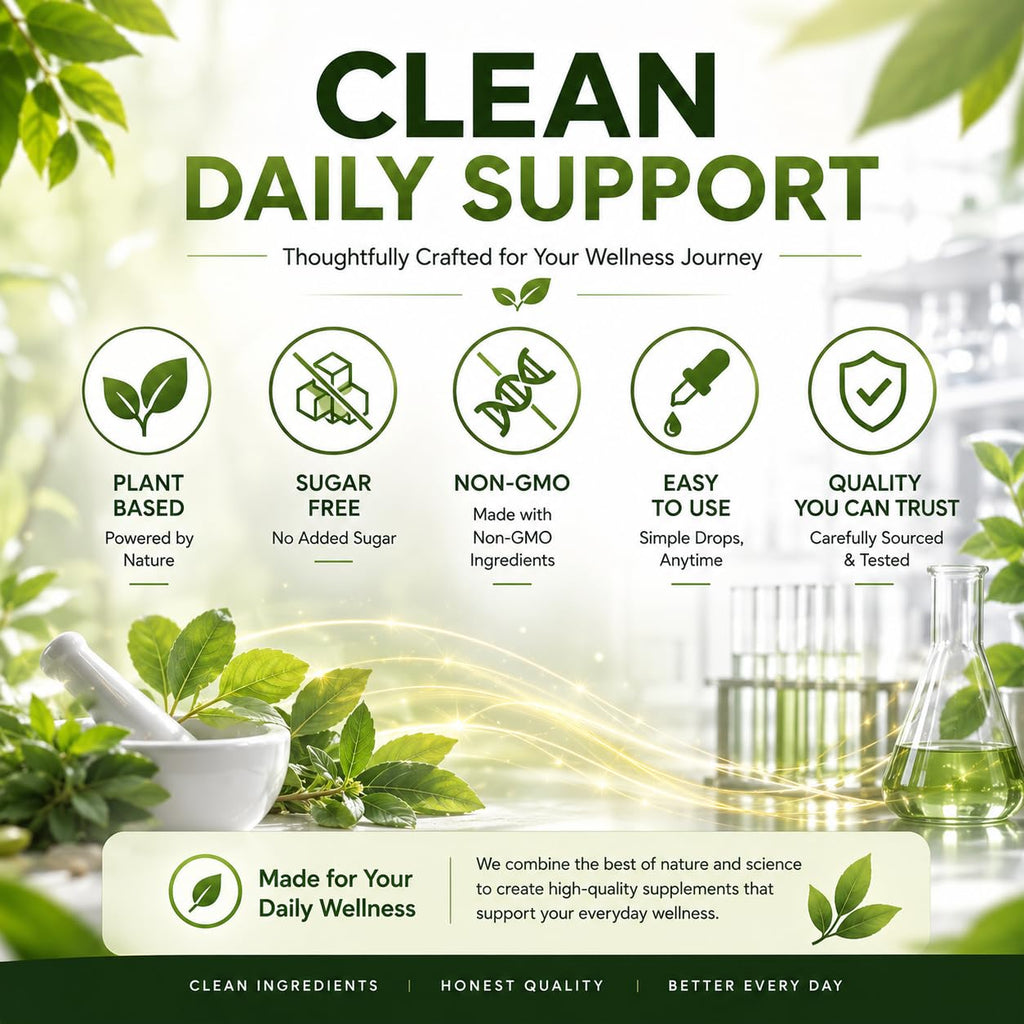 UXZQEN Glucora Berberina Liquida Drops, Fast-Absorbing Herbal Formula with Berberine & Botanical Blend, Daily Wellness Liquid Supplement, Sugar Free, Non-GMO - 2 fl oz